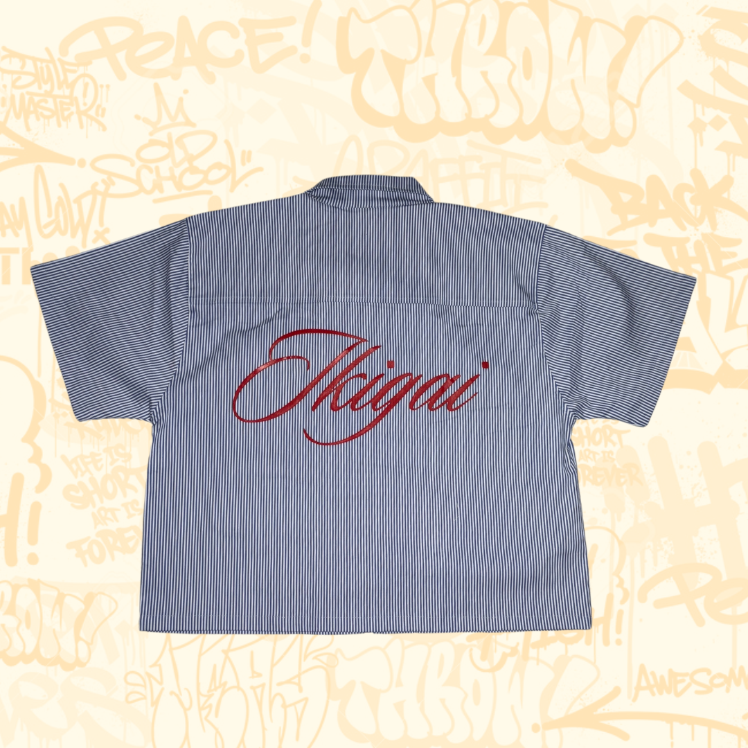 IKIGAI OLD SCHOOL SOBRE CAMISA RAYAS