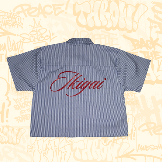 IKIGAI OLD SCHOOL SOBRE CAMISA RAYAS
